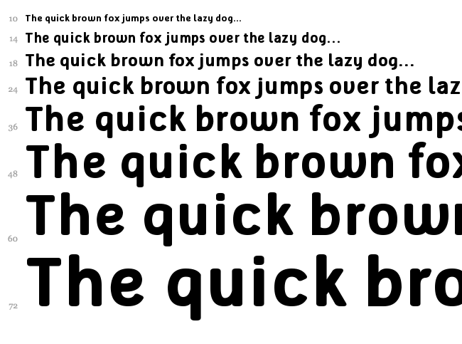 Tellural font waterfall